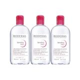 Bioderma 3x500 ml Hassas Ciltler için Yüz Temizleyici Sensibio H2O