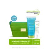Bioderma Akne Karsiti Bakim Kiti Canta Hediyeli Sebium Foaming Jel 200 Ml + Sebium Kerato 30 Ml