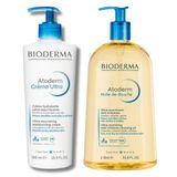 Bioderma Atoderm 24H Huile De Douche 1 lt + Atoderm Ultra 500 ml Krem