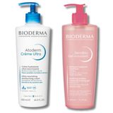 Bioderma Atoderm 500 ml Ultra Krem ve Bioderma Sensibio Foaming 500 ml Cilt Temizleme Jeli