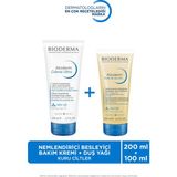 Bioderma Atoderm Çok Kuru, Atopi Eğilimli Cilt Nemlendirici Besleyici Duş Yağı 100 ml ve Bakım Kremi 200 ml