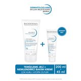 Bioderma Atoderm Çok Kuru Atopi Eğilimli Cilt Onarıcı Temizleme Jeli & Seyahat Boy Nemlendiricili Bakım Seti