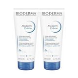 Bioderma Atoderm Crème, 200 ml, 2'li Set, Kuru Ciltler için Nemlendirici Bakım Kremi