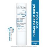 Bioderma Atoderm Dudak Bakım Kremi 4 gr E Vitamini ve Shea Yağı İçeren Kuru ve Hassas Dudaklar için Besleyici Nemlendirici