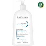 Bioderma Atoderm Intensive Foaming Gel 1000 ml Kuru ve Atopik Ciltler için Temizleyici Jel 2 Adet