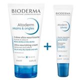 Bioderma Atoderm Kuru Cilt Onarıcı Nemlendirici El&Tırnak Bakım Kremi 50 Ml & Nemlendirici Dudak Kremi 15 Ml