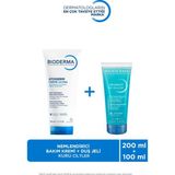 Bioderma Atoderm Kuru Ciltler Nemlendirici Duş Jeli 100ml&Nemlendırıcı Bakım Kremi 200ml Bebek Çocuk Yetişkin