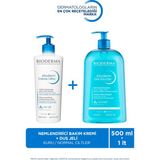 Bioderma Atoderm Kuru Ciltler Nemlendirici ve Temizleyici Cilt Bakım Yetişkin Çocuk Bebek Bakım Seti