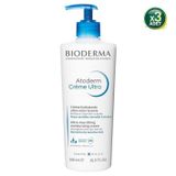 Bioderma Atoderm Ultra 500 ml 3 Adet Cream