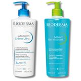 Bioderma Atoderm Ultra 500 ml Krem ve Bioderma Sebium Foaming 500 ml Cilt Temizleme Jeli