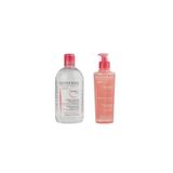 Bioderma Bıoderma Hassas Ciltler Için Foamıng Gel Ve Sensibio H2o 500ml 2'li Set 3701129800843-1