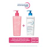 Bioderma Hassas, Normal ve Kuru Ciltler için Temizleme Jeli ve Nemlendirici Bakım Kremi 2'li Set