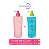 Bioderma Hassas ve Normal Ciltler & Karma, Yağlı ve Akne Eğilimli Ciltler İçin Yüz Temizleme Jeli 2'li Set