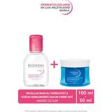 Bioderma Hyalüronik Asit Içeren Yoğun Nemlendirici Yüz Bakım Kremi & H2O Micellar Makyaj Temizleme Suyu Seti