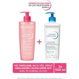 Bioderma Normal Ciltler Micellar Yüz Temizleme Jeli & Kuru Ciltler Nemlendirici Yüz, Vücut Kremi 2'li Set