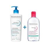 Bioderma Normal, Kuru Ciltler Nemlendirici Ve Temizleyici Bakım Seti: Atoderm Nemlendirici&Sensibio Misel Su