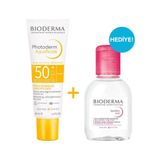 Bioderma Photoderm SPF50+ 40 ml Aquafluide ve H2O 100 ml Sensibio