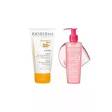 Bioderma Photoderm Spot SPF50+ 150 ml Güneş Kremi + Bioderma Sensibio Gel Moussant 200 ml Yüz Temizleyici Jel
