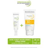Bioderma Sebium Sivilceye Eğilimli Ciltler Akne Karşıtı Bakım Kremi 40 ml ve Photoderm Güneş Kremi 150 ml