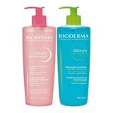 Bioderma Sensibio 500 ml Foaming Jel + 500 ml Sebium Foaming Gel