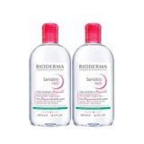 Bioderma Sensibio H2o Hassas Ciltler Için Makyaj Temizleme Suyu 2x500 Ml - Şeffaf