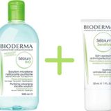 Bıoderma,Bioderma Sebium H2o 500Ml + Bioderma Sebium Sensitive Creme 30Ml 340136010699451