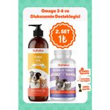 Biofeline Eklem Sertliği Ve Tüy Dökülmesi Azaltıcı Kedi Ve Köpekler İçin Omega & Glukozamin Tablet Seti