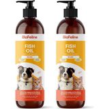Biofeline Fish Oil ve Omega 3 ve 6 İçerikli Balık Yağı ve Kedi ve Köpekler İçin Tüy ve Genel Sağlık Destekleyici (2 paketi)