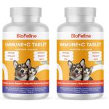 Biofeline Immune C Tablet ve Kedi ve Köpekler İçin Bağışıklık Sistemi Desteği ve 75 Tablet (2 paketi)