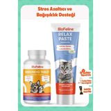 BioFeline Kediler İçin Stres Azaltıcı ve Bağışıklık Destek Seti – Sakinleştirici Relax Macun + Immune+C