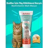 Biofeline Kısırlaştırılmış Kediler İçin Tüy Dökülmesini Azaltıcı Multivitamin Kedi Malt Macunu – 100G