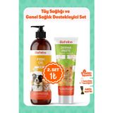 Biofeline Mevsimsel Tüy Dökülmesi Azaltıcı Kediler İçin Derma Malt Ve Balık Yağı Seti