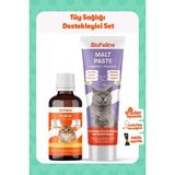 Biofeline Set-1 Malt Paste ve Plus+B Kedi Ödülleri 100 gr Yetişkin Kediler İçin Lezzetli Destek
