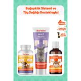 BioFeline Tüy Dökülme Engelleyici, Tüy Sağlığı Ve Biotin Çinko Kedi Damla 50 ml + C Vitamini Seti | Biotin Damla | Kedi Vitamini | Anti Hairball