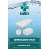 Bioflex 200 Adet 80x240 Yeni Nesil Her Tarafı Lastikli Sedye Örtüsü