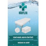 Bioflex 50 Adet 80 *240 Yeni Nesil Her Tarafı Lastikli Sedye Örtüsü