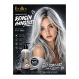 Bioflex Amonyaksız Gri Renkli Saç Boyası 250 ml Kokusuz Su Bazlı Geçici-renkli Saç Boyası Grey Hair Dye