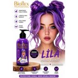 Bioflex Amonyaksız Lila Mor Renkli Saç Boyası 250 ml Geçicirenkli Saç Boyası Kokusuz Su Bazlı Lilac Dry