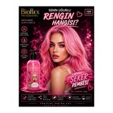 Bioflex Amonyaksız Şeker Pembe Renkli Saç Boyası 250 ml Kokusuz Su Bazlı Cotton Candy Pink Hair Dye
