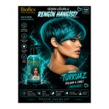 Bioflex Amonyaksız Turkuaz Saç Boyası 250 ml Kokusuz Gecici Renkli Su Bazlı Orange Hair Dye