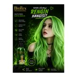 Bioflex Amonyaksız Yeşil Renkli Saç Boyası 250 ml Kokusuz Su Bazlı Geçici-renkli Saç Boyası Green Hair Dye