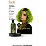 Bioflex Amonyaksız Yeşil Renkli Saç Boyası 250 ml Kokusuz Su Bazlı Geçici renkli Saç Boyası Green jeans color Yeşil