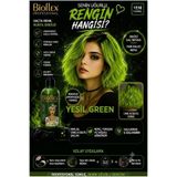 Bioflex Amonyaksız Zümrüt Yeşili Saç Boyası 250 ml Kokusuz Su Bazlı Geçici Renkli Saç Boyası 250 ml jeans color Yeşil