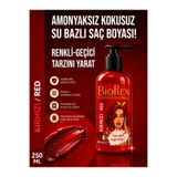 Bioflex "Geçici Kırmızı Saç Boyası 250 ml (Jeans Color ve Bad Girl Tonları)"