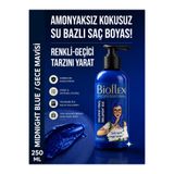 Bioflex "Geçici Mavi Saç Boyası - Parlament & Gece Mavisi Renkli Amonyaksız Saç Bakım Kremi 250 ml (Jeans Color ve Bad Girl Tonları)"