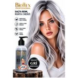 Bioflex Gri Antrasit Gri Geçici Renkli Saç Renkli Saç Boyası 250 ml Kokusuz Su Bazlı Amonyaksız