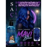 Bioflex Naturel Hair Color Geçici-renkli Amonyaksız Renkli Saç Boyası 250ml(KOKUSUZ) Mavi 250 ml