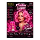 Bioflex Şeker Pembe Saç Boyası Geçici Renkli Toz Pembe Amonyaksız 250 ml Pink Hair Dye jeans color Pink