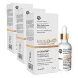 Biogeniq Beauty Profesyonel Bakım C Vitamini Yüz Bakım Serumu 30 ml (3 paketi)