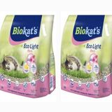 Biokat's 2x5 lt Eco Light Fresh Cherry Blossom Topaklanan Pelet Kedi Kumu